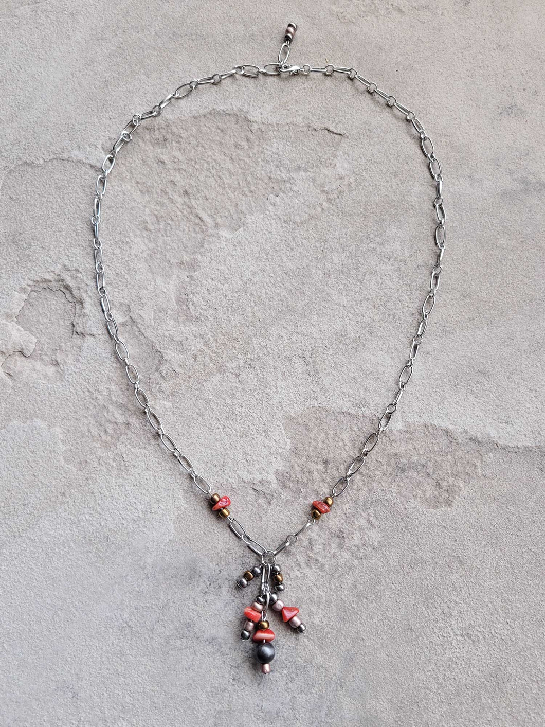 Red Rock Dangle Necklace