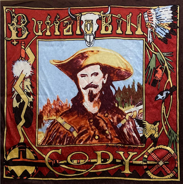 Buffalo Bill Cody Silk Wild Rag Scarf 34-inch