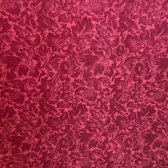 Maroon Jacquard Silk Wild Rag Scarf 34-inch